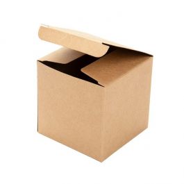 Kraft Pop & Lock-Schachteln 7.5x7.5x7.5cm (25 Stück) [PLB58K]