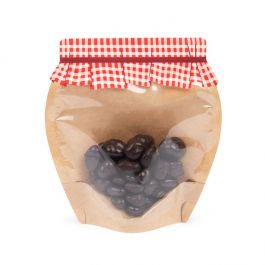 Standbodenbeutel Form eines Marmeladenglases 14,1x7,6x15,2 cm (100 Stück) [SP3JMZ]