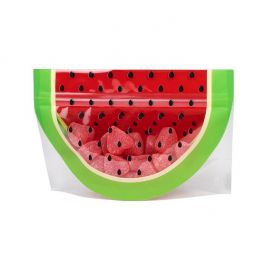 Standbodenbeutel Form der Wassermelone 20,3x7,6x13,3 cm (100 Stück) [SP3WZ]