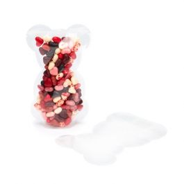 Standbodenbeutel Bärenform Transparent 15.2x8x25.4cm (100 Stück) [SP7B]
