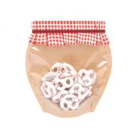 Standbodenbeutel Form eines Marmeladenglases 19,7x7,6x20,3 cm (100 Stück) [SP7JMZ]