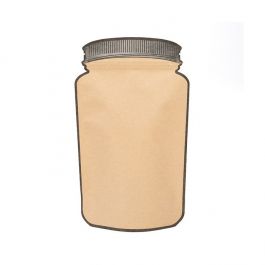 Einmachglas-Form Beutel Kraft 15,2x7,9x25,4 cm (100 Stück) [SP7KZ]