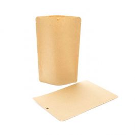 Öko-Standbodenbeutel Kraft 14.9x8.9x23.2cm | 312 Gramm (100 Stück) [SUPEK7]