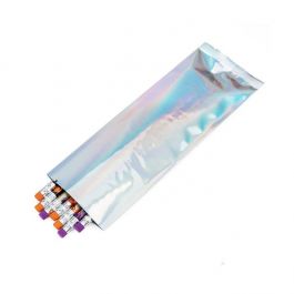 Plastik Klappenbeutel Holografik 7,6x20,3 cm (25 Stück) [SVP38H]