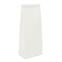 Kraftbeutel Weiß wiederverschließbar 8.6x6.4x19.7cm (100 Stück) [TTB1W]