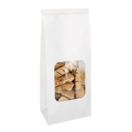 Kraftbeutel Weiß wiederverschließbar 10.8x6.4x26.7cm (100 Stück) [TTW2W]