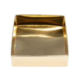 Pappschachtelböden Schimmer Gold 8x2.5x8.5cm (25 Stück) [SG356]
