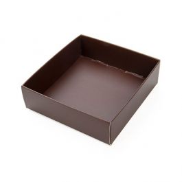 Pappschachtelböden Schokoladenbraun 8x2.5x8.5cm (25 Stück) [CB356]