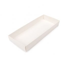 Schachtelböden Kraft Weiß 12,7x3,8x30,5 cm (25 Stück) [WH12]