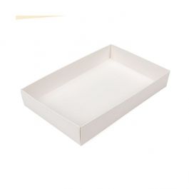 Pappschachtelböden Weiß 15,2x3,8x24,1 cm (25 Stück) [WH13]