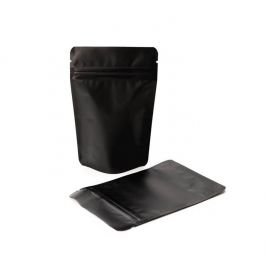 Standbodenbeutel Mattschwarz 8x5x13cm | 28 Gramm (100 Stück) [ZBGM1MB]