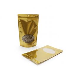 Standbodenbeutel Gold 17.1x8.9x28.6cm 340 Gramm (100 Stück) [ZBGO4GH]