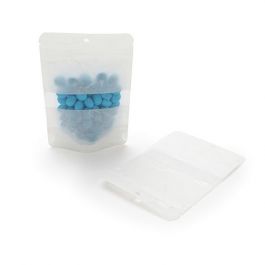 Standbodenbeutel Reispapier Weiß 10.2x6x15.2cm mit Aufhängeloch (100 Stück) [ZBGR2WH]
