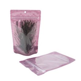 Standbodenbeutel Reispapier Transparent/Lila 13x7.9x20.6cm | 110 Gramm (100 Stück) [ZBGR3HP]