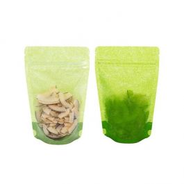 Standbodenbeutel Reispapier/Transparent 12x7.5x18.5cm | 110 Gramm (100 Stück) [ZBGR46RC]