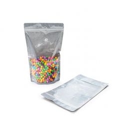 Standbodenbeutel Reispapier Transparent/Schwarz 17x9x28.5cm | 340 Gramm (100 Stück) [ZBGR4BC]