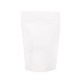Standbodenbeutel Reispapier Weiß 17x9x28.5cm | 340 Gramm (100 Stück) [ZBGR4W]