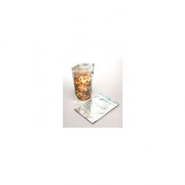 Standbodenbeutel Transparent/Silber 21x9x29cm | 510 Gramm (100 Stück) [ZBGS5]