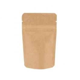 Standbodenbeutel Kraft 21x9x29cm | 510 Gramm (100 Stück) [ZBGSK5]