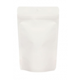 Standbodenbeutel Weiß Kraft 8x5x13cm | 28 Gramm (100 Stück) [ZBGSK1W]