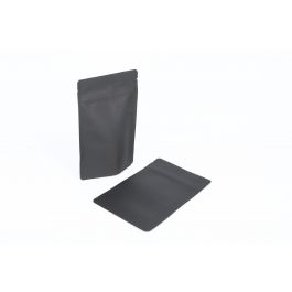 Standbodenbeutel Schwarz Kraft 10,2x6x15,2cm | 57 gram (100 Stück) [ZBGSK2BK]