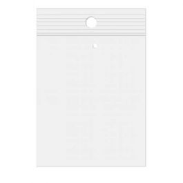 Druckverschlussbeutel mit Aufhängeloch und Luftloch 15x23cm Transparent PP 100 Mikron (100 Stück) [Z4R69V]